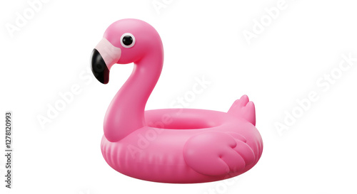 3d flamingo floaty summer icon