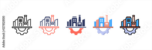 Infrastructure Multistyle Icon Set