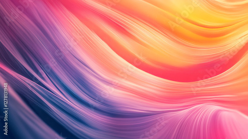 Wallpaper Mural Colorful flowing lines swirl creating a beautiful artistic backdrop Torontodigital.ca