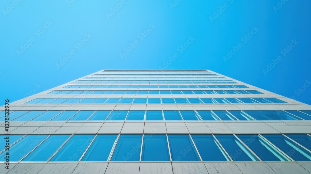 Federal Reserve building with clear blue skies. Featuring financial control and policy-making Federal Reserve building with clear blue skies. Featuring financial control and policy-making
