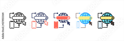 Search Engine Multistyle Icon Set