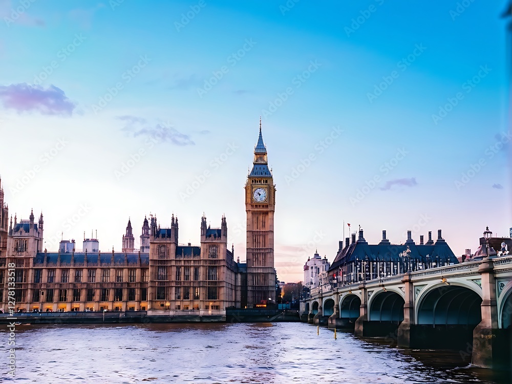 Iconic View of Big Ben and Westminster Bridge Iconic View of Big Ben and Westminster Bridge