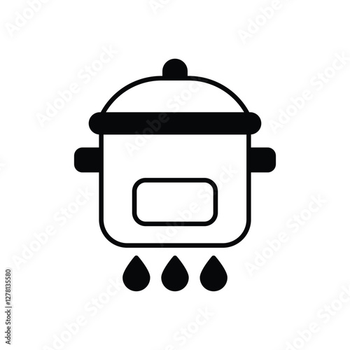 Casserole vector icon