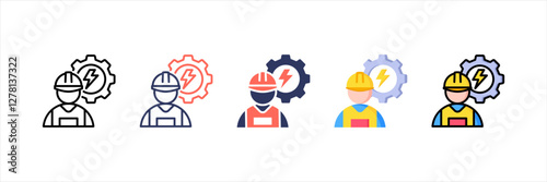 Engineering Multistyle Icon Set