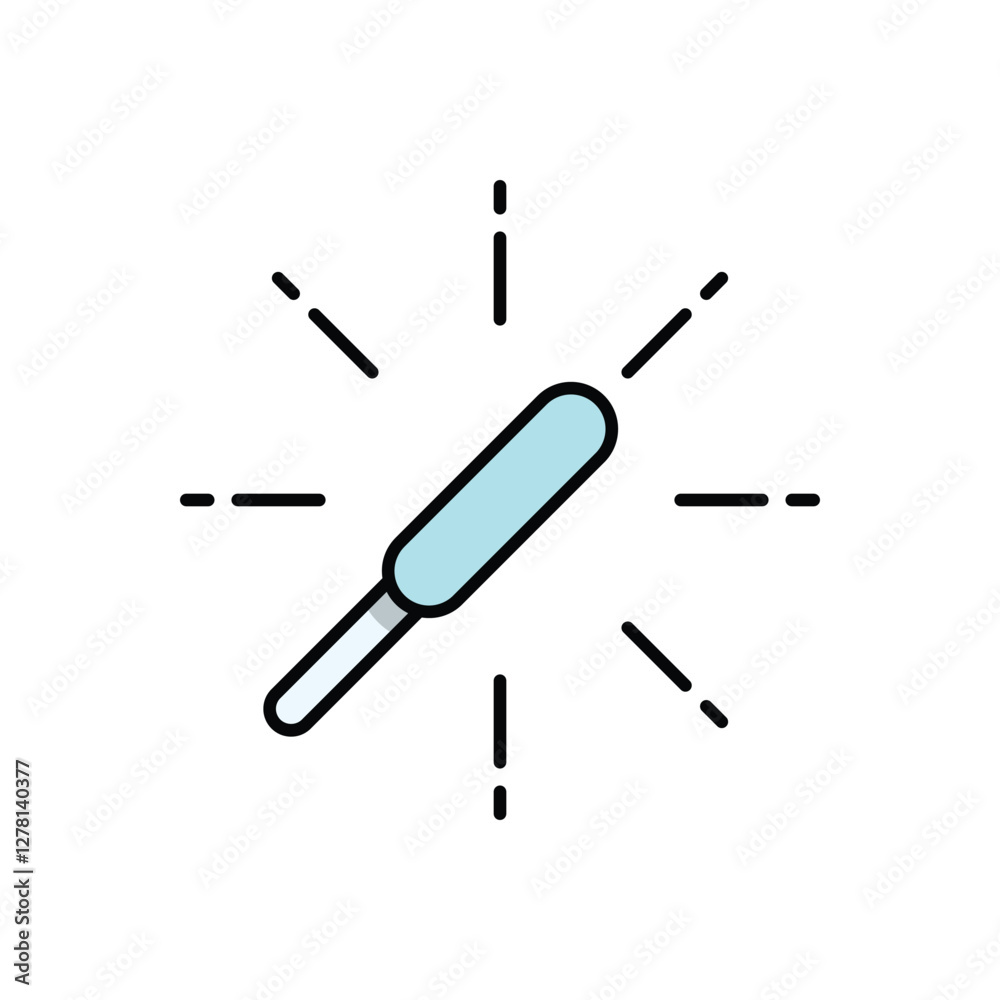 Sparklers vector icon Sparklers vector icon