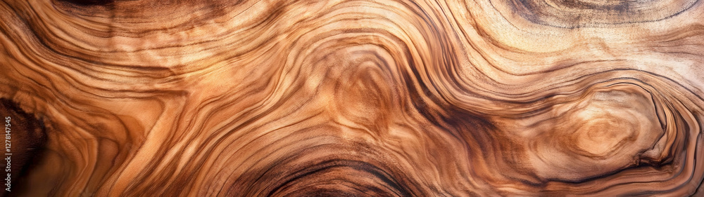 Fototapeta premium Captivating close up view of a weathered wooden surface showcasing intricate swirling patterns natural grains and a rustic vintage aesthetic