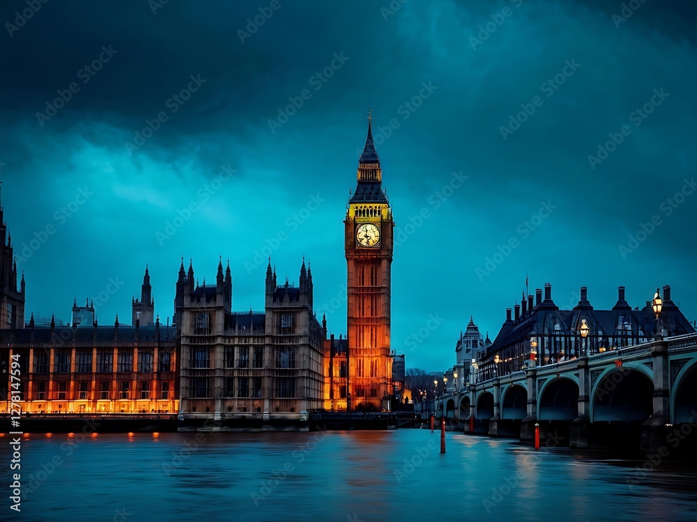 Big Ben and Houses of Parliament at Twilight Big Ben and Houses of Parliament at Twilight