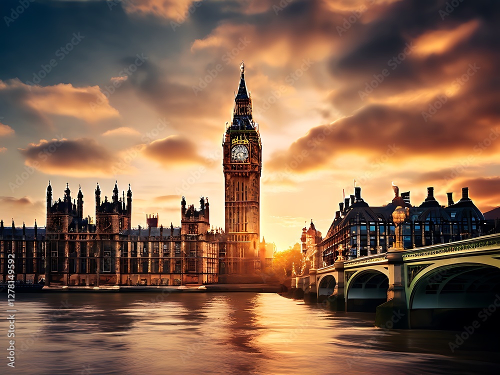 Fototapeta premium London's Big Ben at Golden Hour