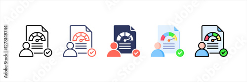 Performance Multistyle Icon Set