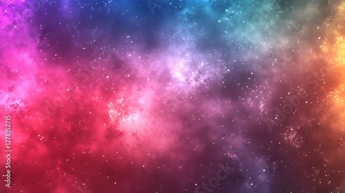 Wallpaper Mural Colorful Nebula with Stars Showing Cosmic Space Background Torontodigital.ca