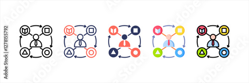 Adaptation Multistyle Icon Set