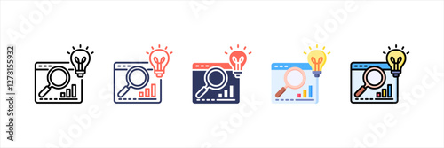 Research And Development Multistyle Icon Set
