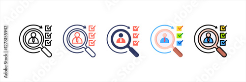 Competence Multistyle Icon Set