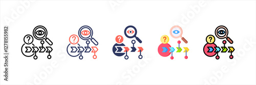 Root Cause Multistyle Icon Set