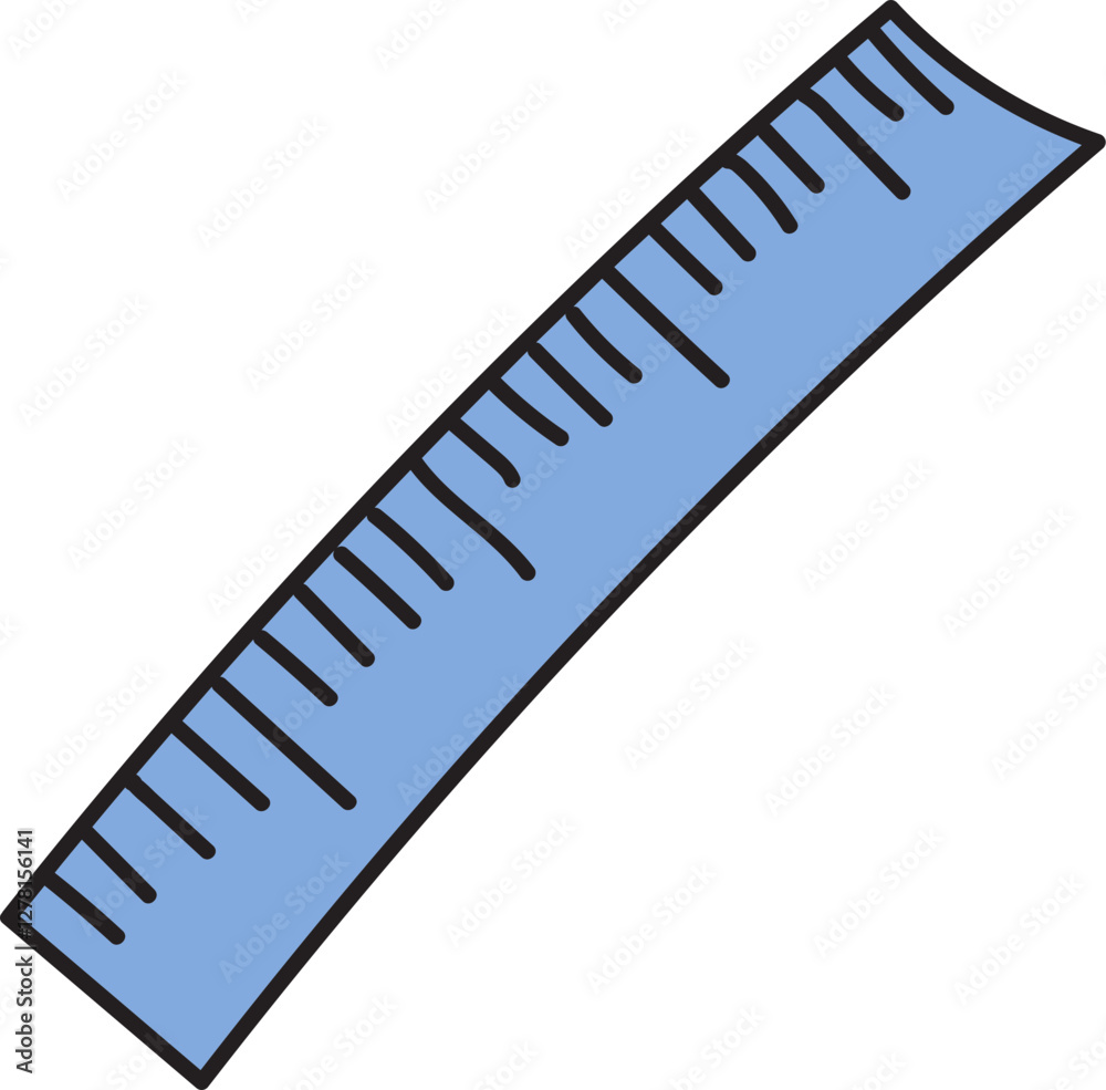 School Ruler Doodle with Simple Design School Ruler Doodle with Simple Design