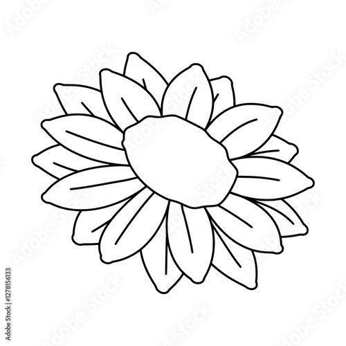 Sunflower Outline