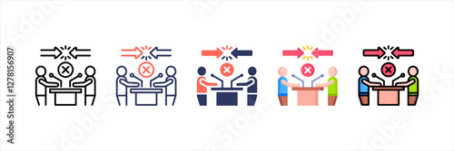 Opposition Multistyle Icon Set