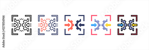 Constraint Multistyle Icon Set