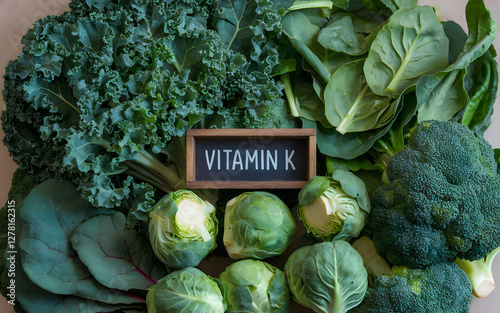 Vitamin K-Rich Green Superfoods Still Life
 photo