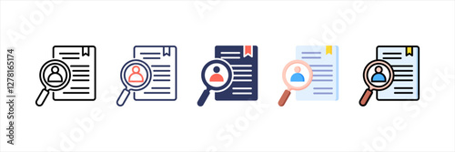Case Study Multistyle Icon Set