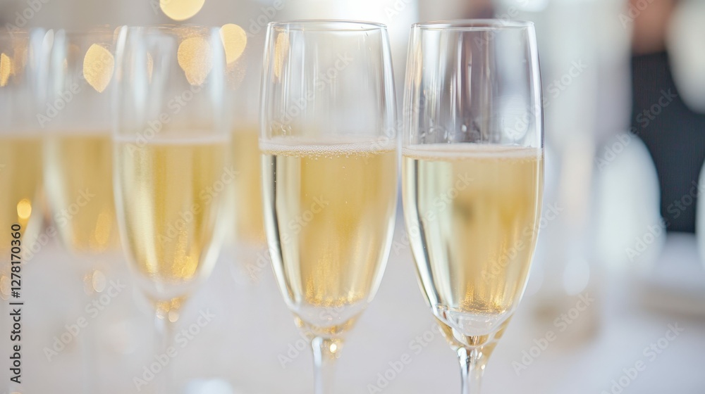Celebration toast with champagne glasses for festive occasions and parties Celebration toast with champagne glasses for festive occasions and parties