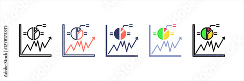 Stock Market Multistyle Icon Set