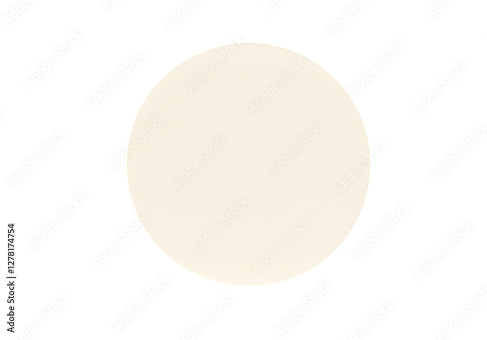 Off White Circle on Transparent Background Off White Circle on Transparent Background