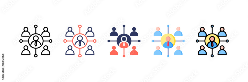 Stakeholder Multistyle Icon Set Stakeholder Multistyle Icon Set