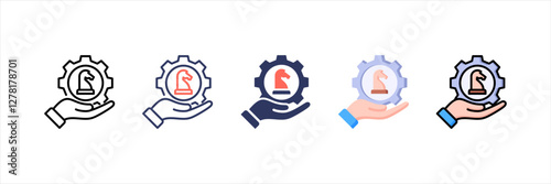 Strategic Management Multistyle Icon Set