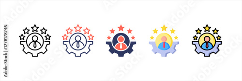 Talent Management Multistyle Icon Set
