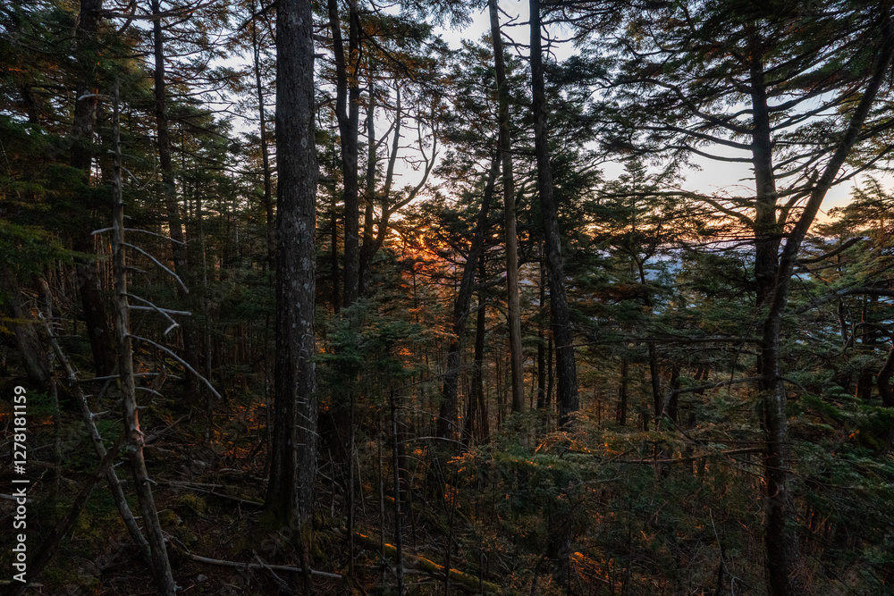 Naklejka premium Kunishigatake, Koubushigatake and surrounding views