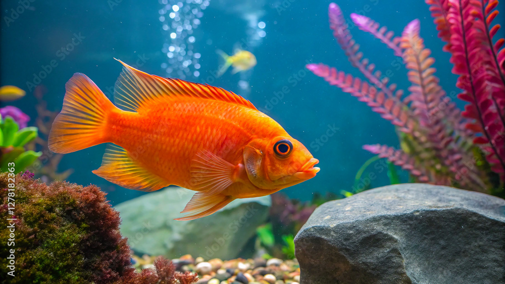 goldfish in aquarium goldfish in aquarium