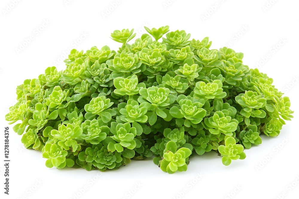 Succulent plant isolated on white background cutout. Studio shot.