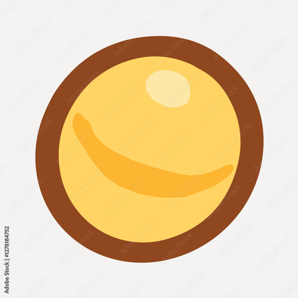 Fototapeta premium Yellow circle shape