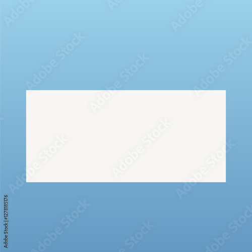 Gradient blue rectangle frame vector