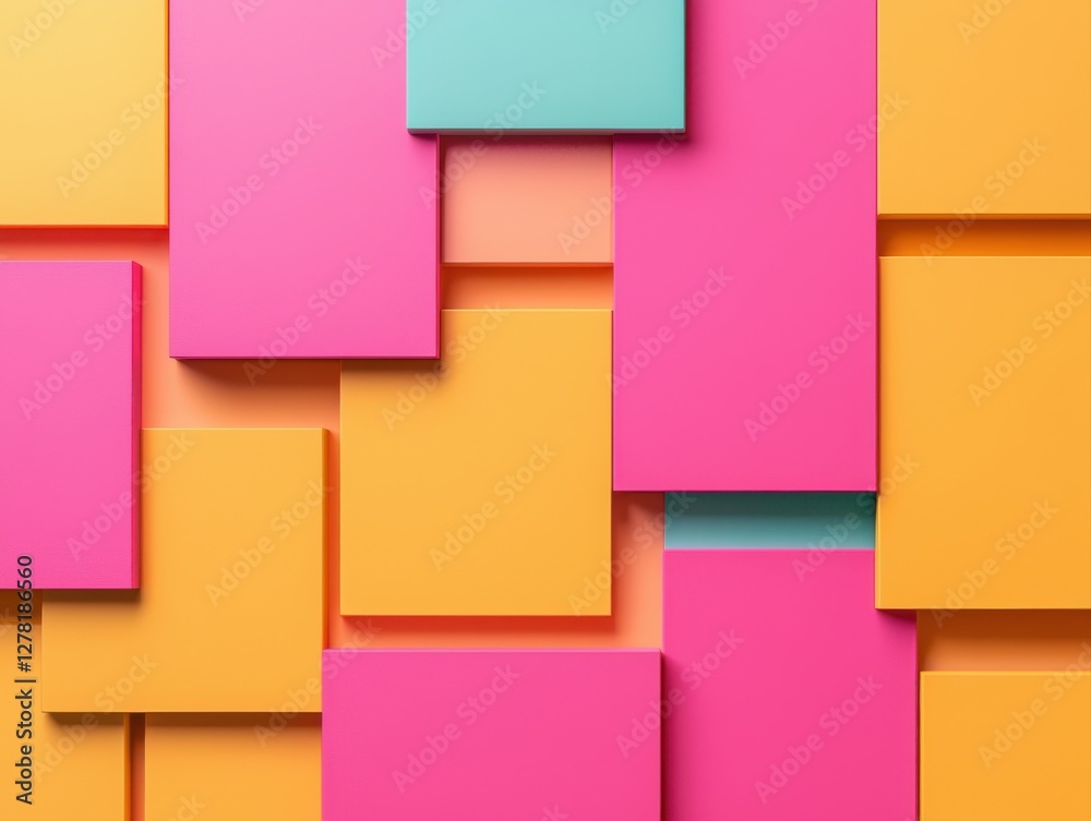 A vibrant arrangement of colorful sticky notes in pink, orange, and teal, creating an eye-catching abstract pattern. A vibrant arrangement of colorful sticky notes in pink, orange, and teal, creating an eye-catching abstract pattern.