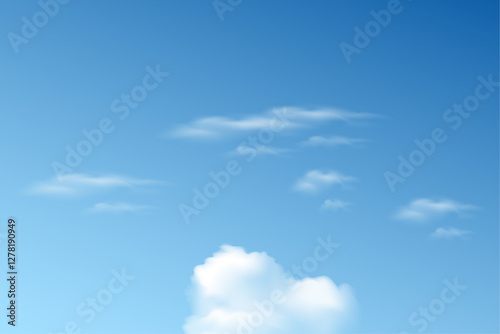 real background of bright clouds with a blue sky mixed with white, it looks like a natural beauty