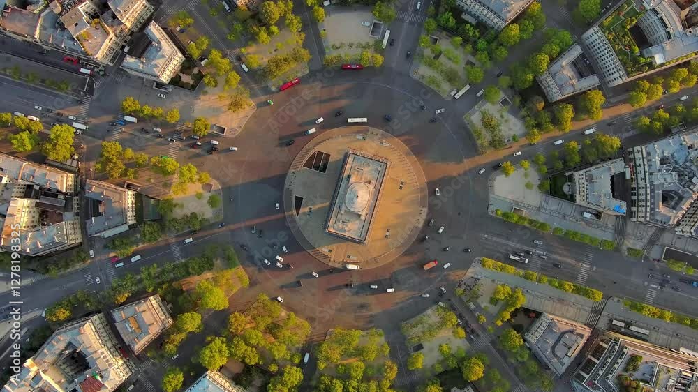Arc de Triomphe view from top