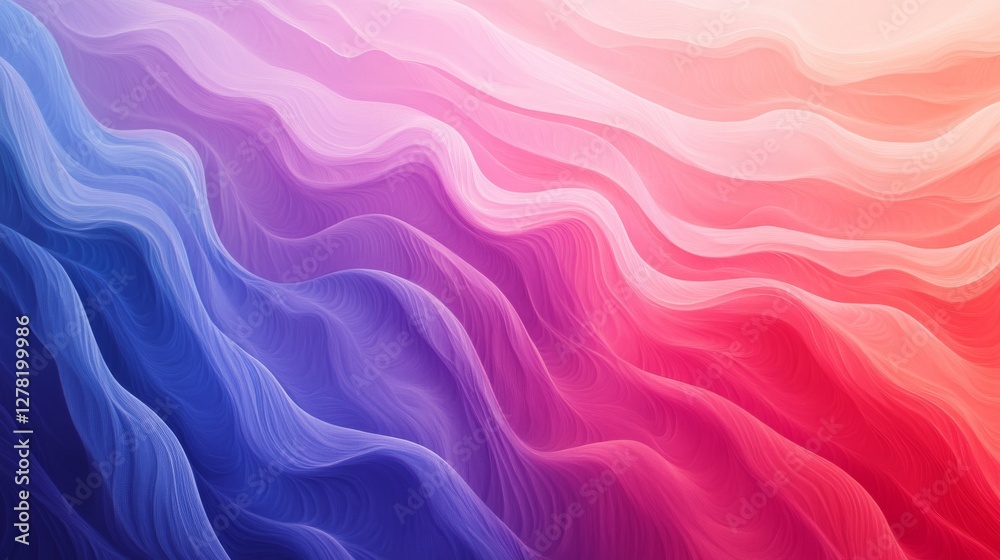 Obraz premium Colorful abstract illustration of flowing waves and gradients