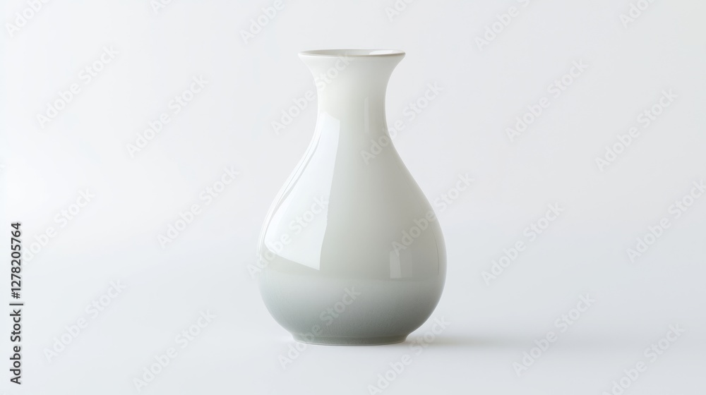 Elegant Slender Porcelain Carafe for Sake Presentation and Serving Elegant Slender Porcelain Carafe for Sake Presentation and Serving