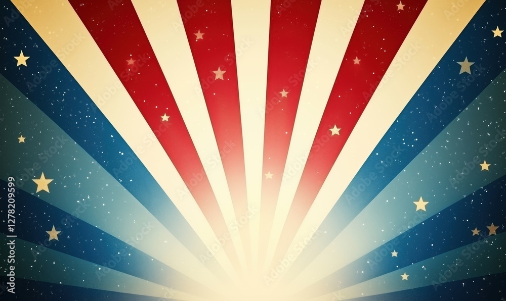 custom made wallpaper toronto digitalVintage American patriotic background with red, white, and blue rays and stars