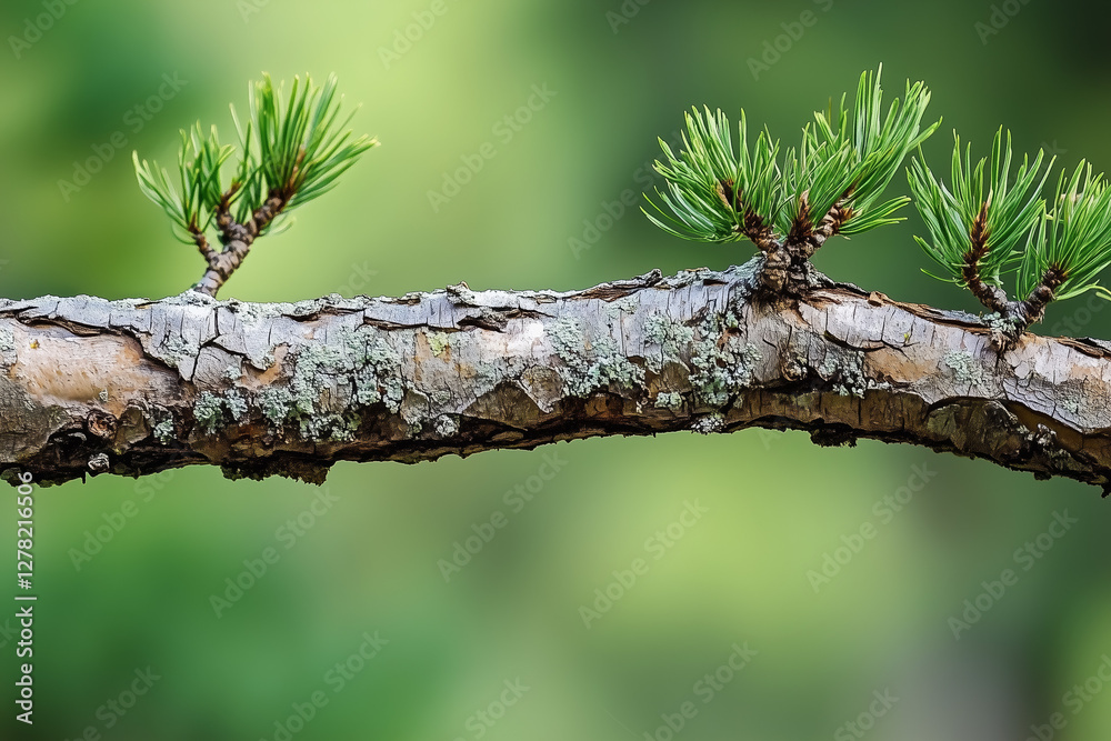Blooming tree branch close up detail against natural green background. Environment concept. Blooming tree branch close up detail against natural green background. Environment concept.