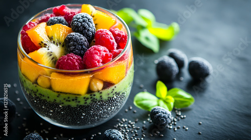 Chia Pudding with fresh fruits
