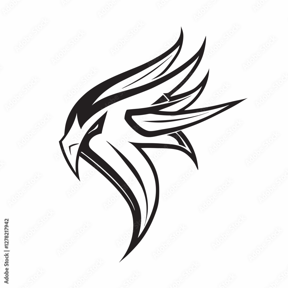 his stylized, graphic illustration showcases a detailed line drawing Line Art Illustration of an Eagle's his stylized, graphic illustration showcases a detailed line drawing Line Art Illustration of an Eagle's