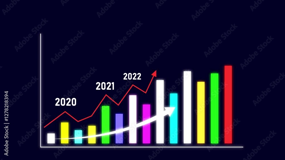 Global business statistics charts background. Pandemic, covid epidemic graph, stock market stats, global crisis, coronavirus world diagram. Abstract concept 3d rendering loopable seamless animation.