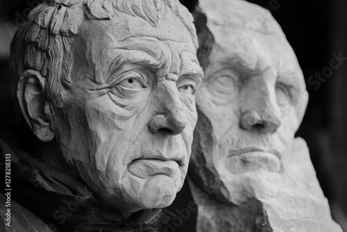 Wallpaper Mural Stone sculptures of ancient figures displayed in an outdoor exhibition in a historical city Torontodigital.ca