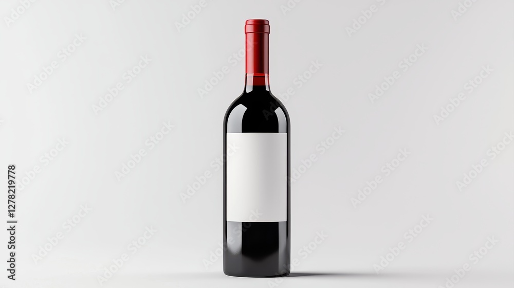 Wine bottle presentation studio product photography minimalist front view elegant design Wine bottle presentation studio product photography minimalist front view elegant design
