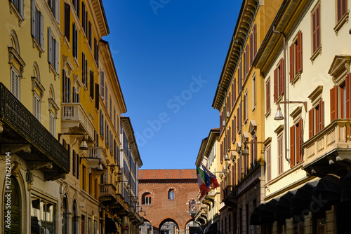 Fototapeta Naklejka Na Ścianę i Meble -  View of Monza city downtown near Milan