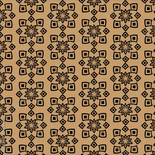 vector seamless pattern with floral elements