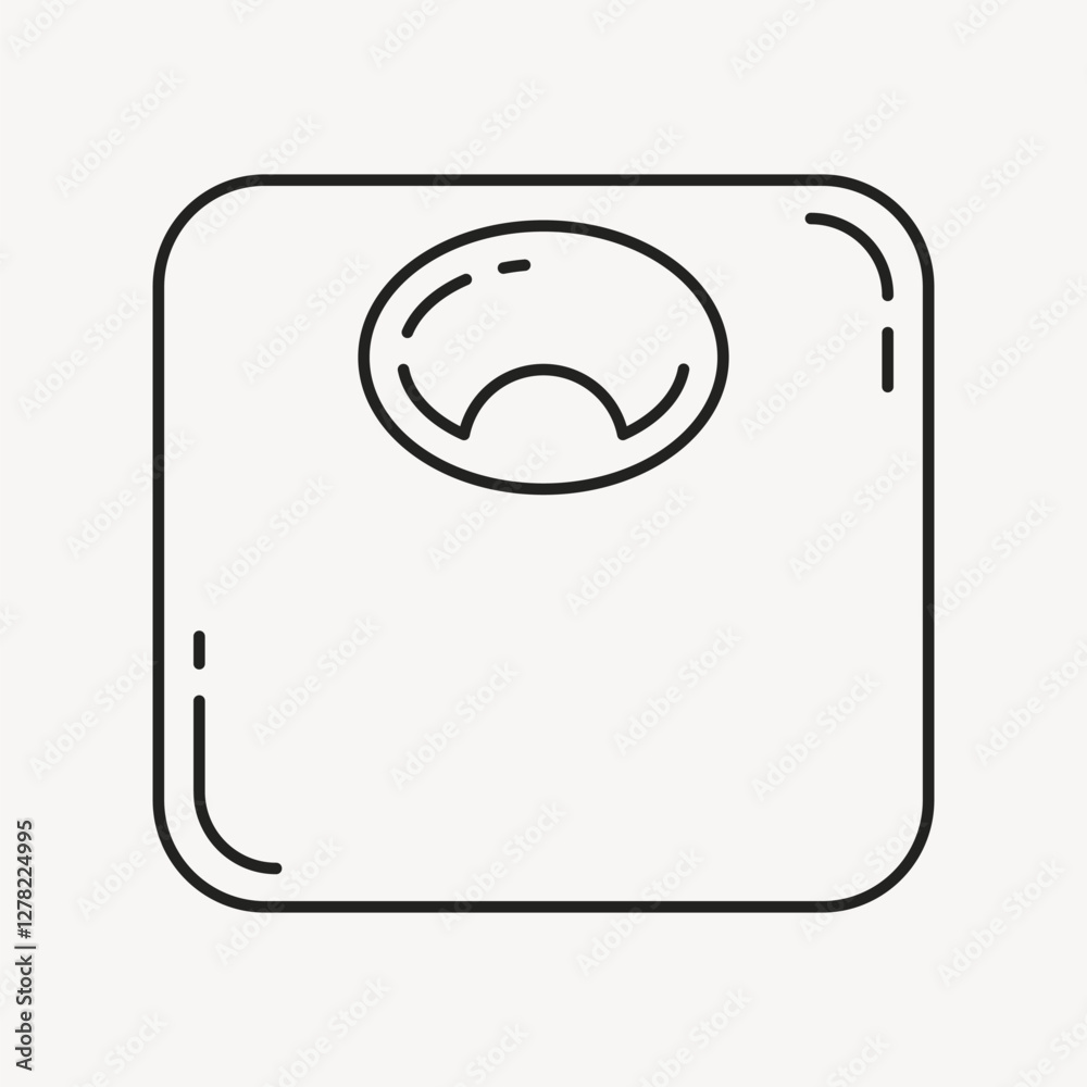 Scale icon, line art design vector Scale icon, line art design vector